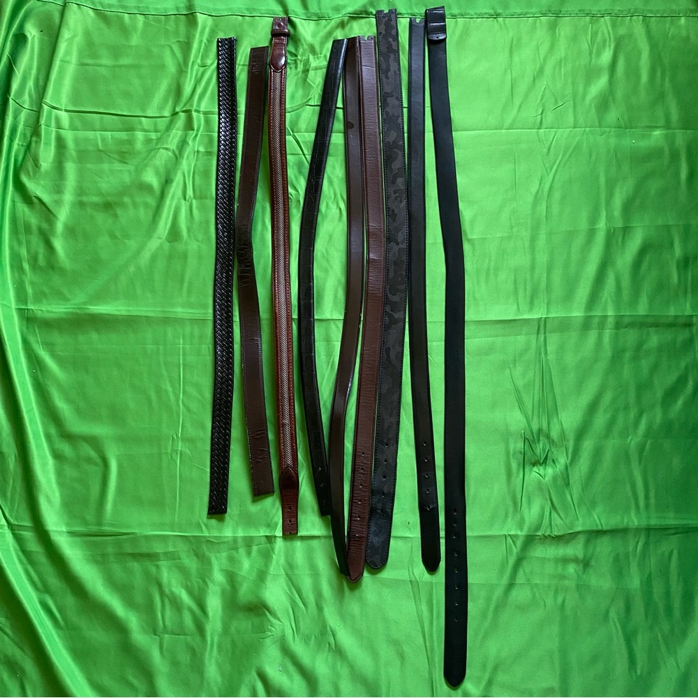 Men's Black and Brown Leather Belts